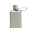thumbnail image 1 of 240ml Slim Flat Pocket Water Bottle With Detachable Silicone Portable Travel Pocket Flask Juice Alcohol Mini Drinking Bottle, 1 of 4