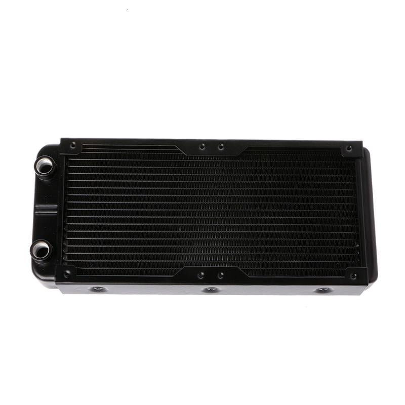 240mm Computer Radiator Water Cooler for 2 120mm CPU Fans Cooling Heatsink DIY Exchange