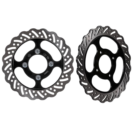 240mm Front Brake Disc Rotor 220mm Rear Disc Brake Rotor for Dirt Pit Bike Pitpro Monkey Trail Bike Big Wheel Go Kart Karting ATV UTV Drift Trike Golf Cart Quad Buggy 150cc 200cc 250cc 300cc 350cc