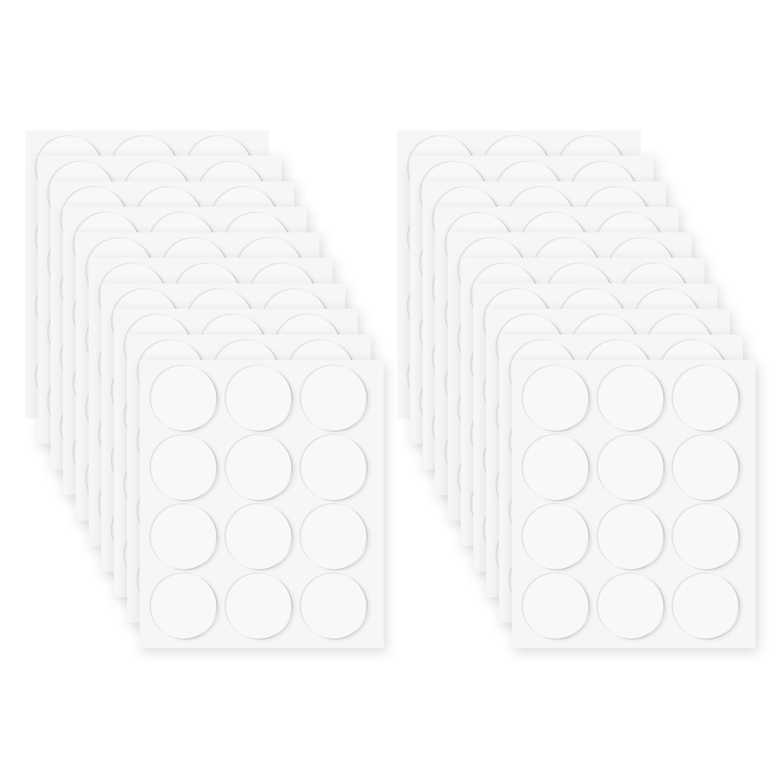 240pack Double Sided Sticky Tape Dots, Adhesive Two Sided Round Dots for Craft, Decoration, 1.38" x 0.03"