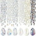 thumbnail image 1 of 240pcs 6 Colors Teardrop Glass Beads AB Color Crystal Pendant Clear Glass Bead Charms Colorful Water Drop Pendants for DIY Necklace Earrings Sweater Chain Decoration, 1 of 9