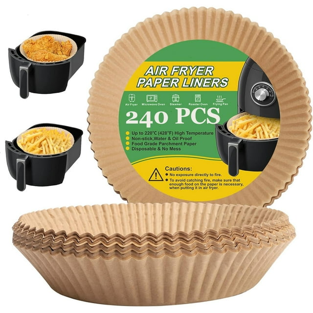 240pcs 7.9 Inches Air Fryer Disposable Paper Liner Round Parchment