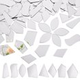 thumbnail image 1 of 240pcs 8 Styles Sew On Mirror Pieces Mirror Rhinestones Irregular Acylic Mirror Beads with Hole Flat Back Mirror Pieces DIY, 1 of 7
