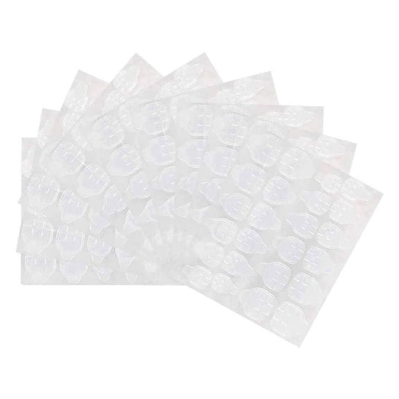 240pcs Clear False il Tips Double Side Adhesive Glue Sticky Tape Sticker Fake ils Glue Jelly Gel Tape Tools