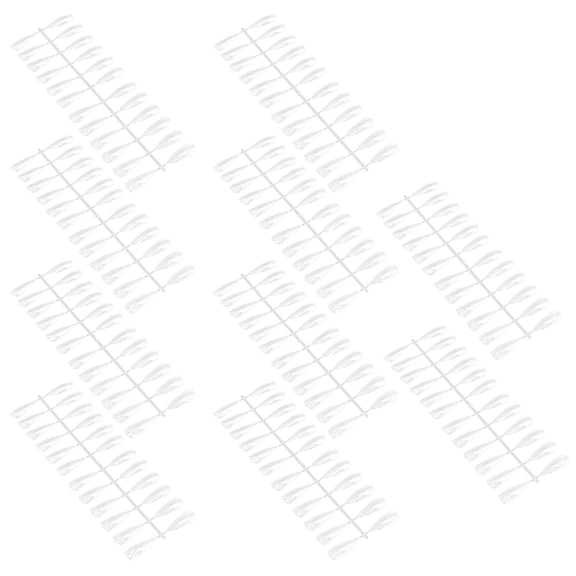 240pcs Nail Swatch Sticks Transparent Nail Art Polish Display Tips Manicure Supplies Long Pointed