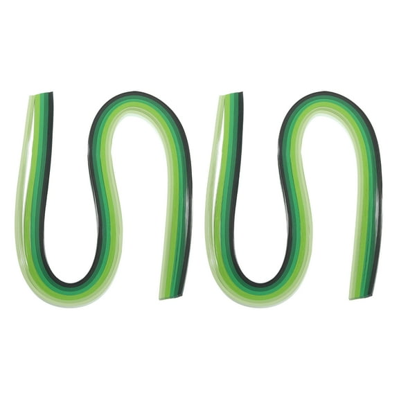 240pcs Rainbow Quilling Strips Paper 3/16"(5mm) 21"(53cm) Origami Paper Quilling Strip for Art Craft, Green