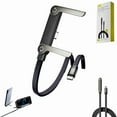 thumbnail image 1 of 240w Braided Fast Charge Cable with Built-in Phone Stand, 2-in-1 Invisible Holder Charger Cable – 240w Fast Charging Cord with Built-in Phone Stand(240w C-C 1pc), 1 of 8