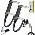 thumbnail image 1 of 240w Braided Fast Charge Cable with Built-in Phone Stand, 2-in-1 Invisible Holder Charger Cable – 240w Fast Charging Cord with Built-in Phone Stand(65W A-C 2pc), 1 of 8