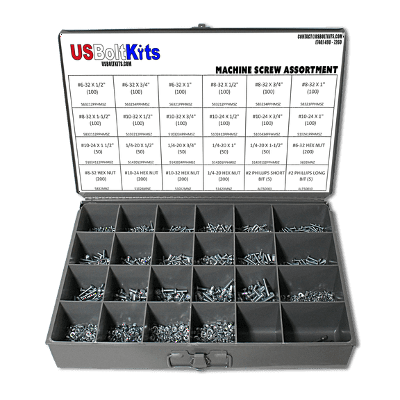 2410 Piece Machine Screw Assortment
