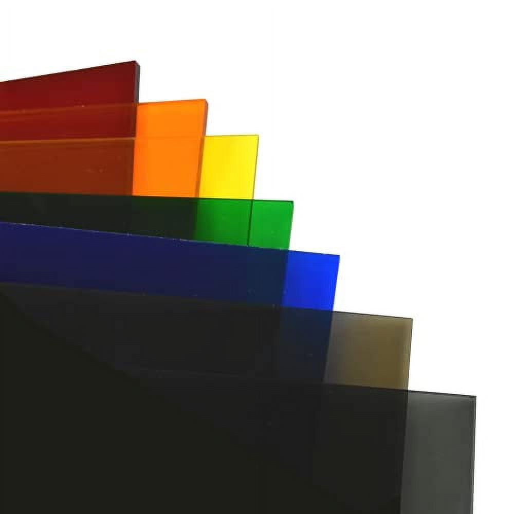 2412 bronze transparent colored plexiglass sheet 1/8" thick, nominal