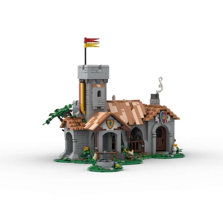 241328 Lion Knight Royal Stable Modular Building Blocks Set Castle MOC Bricks Toys 1430pcs