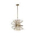 thumbnail image 1 of Zeta 2 - Light Natural Aged Brass Brass Modern - LED Aluminum And Steel Pendant Light, 1 of 4