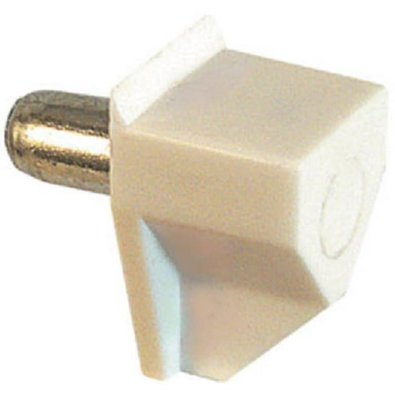 241943 White Plastic Shelf Support Peg - 8 Pack, Pack Of 6