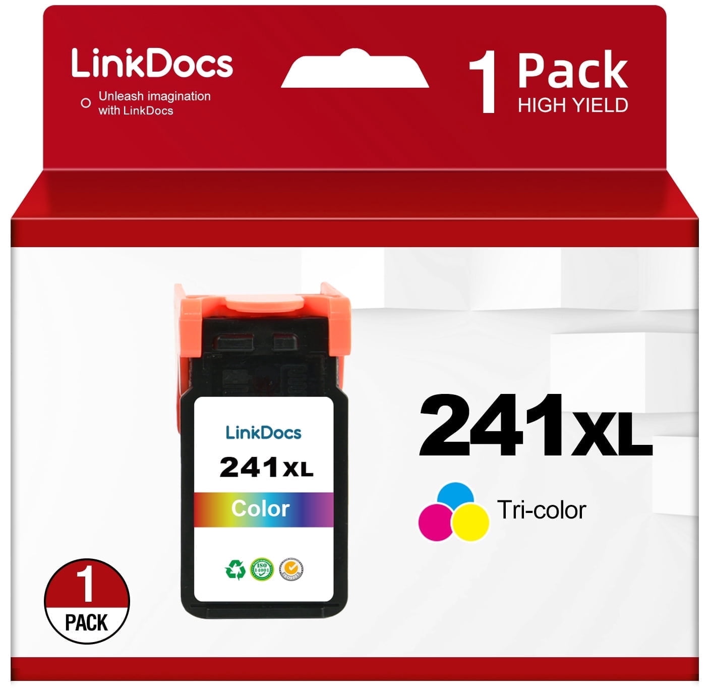 241XL Ink Cartridge Replacement for Canon CL 241 Ink for Pixma MG3620 TS5120 MG2120 MG3520 MX452 MX512 MX532 MX472 Printer ink (1 Tri-Color )