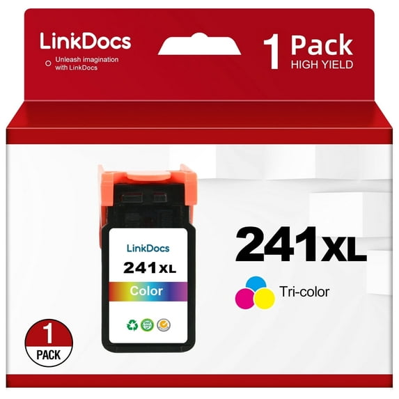 241XL Ink Cartridge Replacement for Canon CL 241 Ink for Pixma MG3620 TS5120 MG2120 MG3520 MX452 MX512 MX532 MX472 Printer ink (1 Tri-Color )