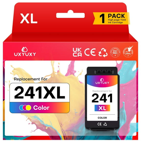 241XL Ink Replacement for Canon CL 241 Ink for Pixma MG3620 TS5120 MG2120 MG3520 MX452 MX512 MX532 MX472 Printer(Tri-Color,1 Pack)