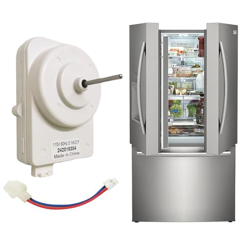 242018304 242018301 Refrigerator Condenser Fan Motor Replace 297279502 AP6891872 PS12728810 FFHS2622MBA Compatible with Frigidaire Kenmore Crosley Electrolux