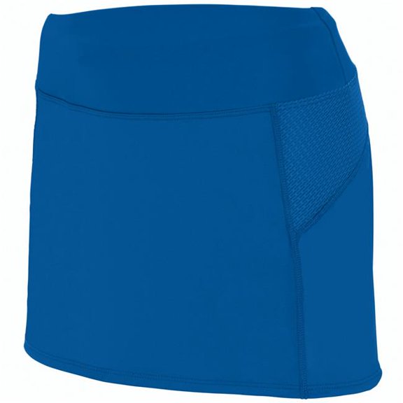2420A-Royal- Graphite-S Ladies Femfit Skort, Royal & Graphite - Small