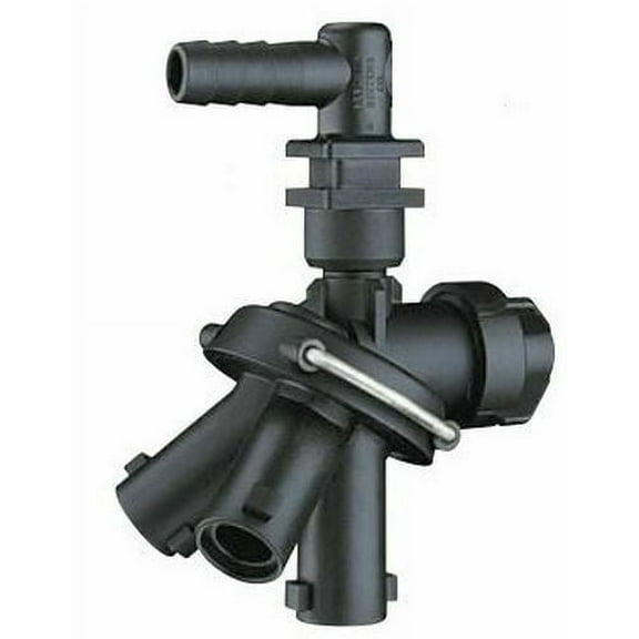 24230A-1-540-NYB Triple Nozzle Body With 1/2" Hose Barb Elbow