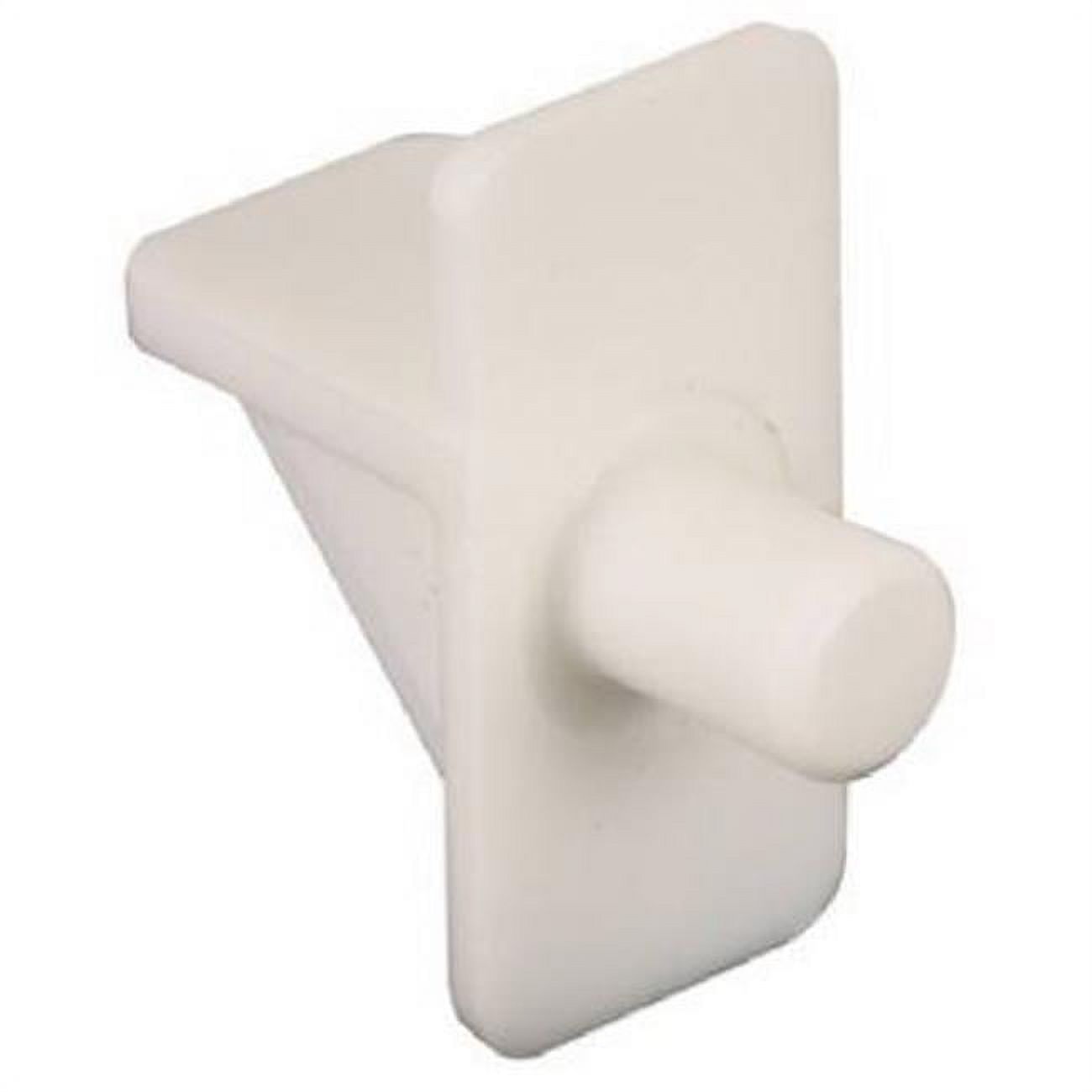 242400 White Plastic Shelf Support Peg, Pack 12