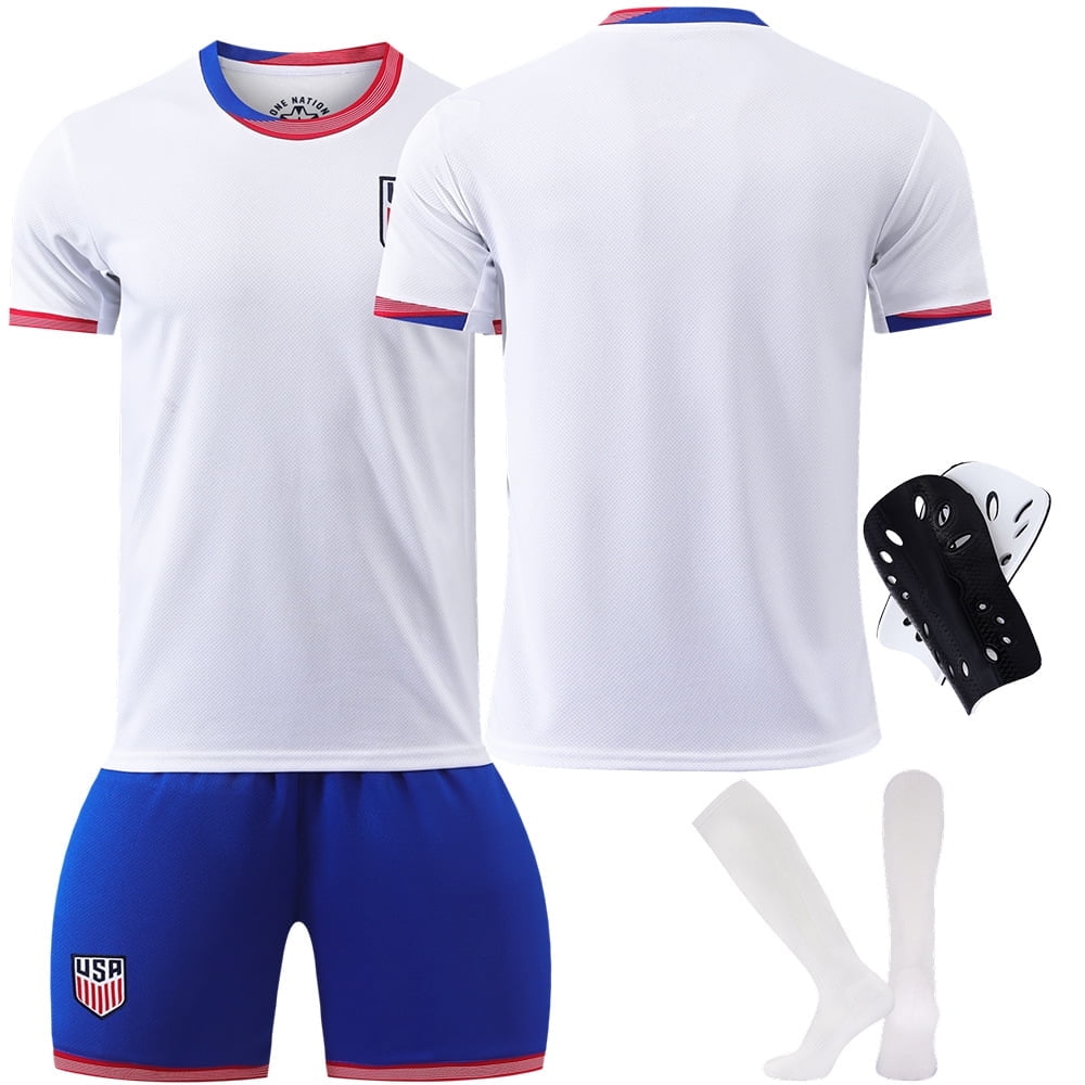 2425 American Team Jersey No. 10 Plissic Home America Cup Football