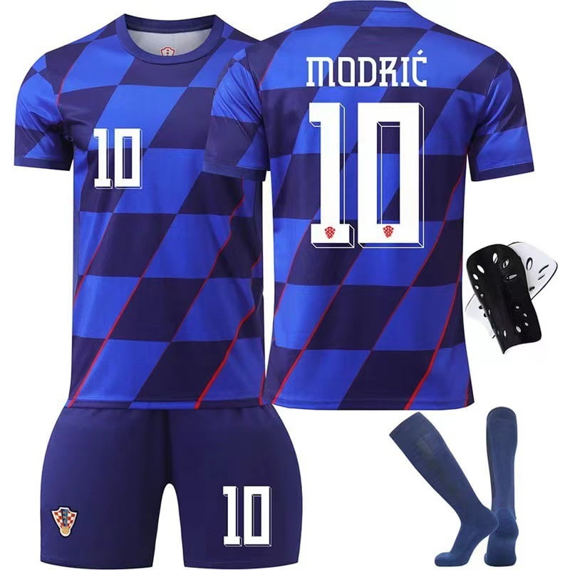 2425 Croatian Away Jersey Custom Children's Football Set Size 10 Modric ...