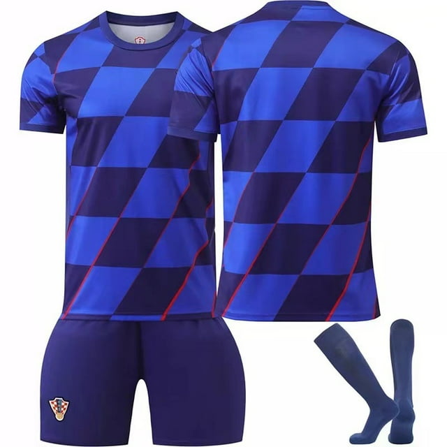 2425 Croatian Away Jersey Custom Children's Football Set Size 10 Modric