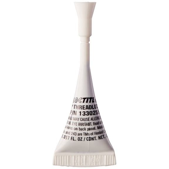 243 Threadlockers, Medium Strength, 0.5 mL, Blue