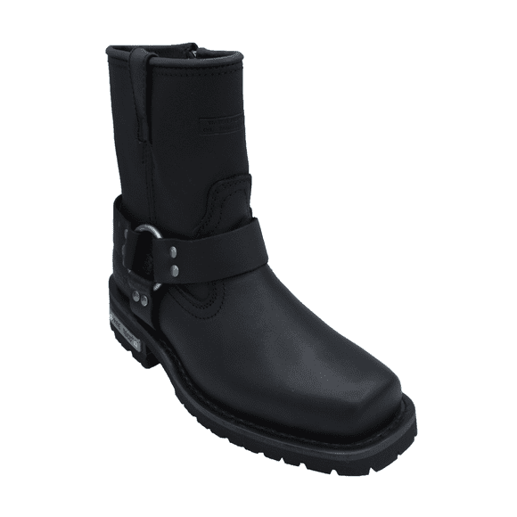 2436 Women's 7" Side Zipper Harness Boot Black
