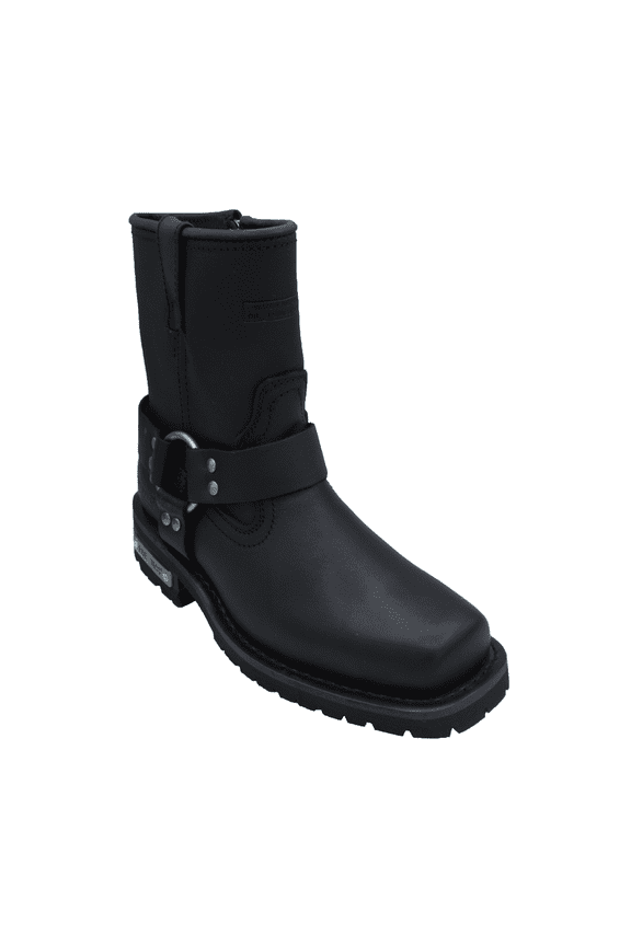 2436 Women's 7" Side Zipper Harness Boot Black