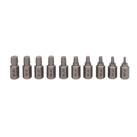 OEMTools 10 Piece Multi-Spline Screw Extractor Set