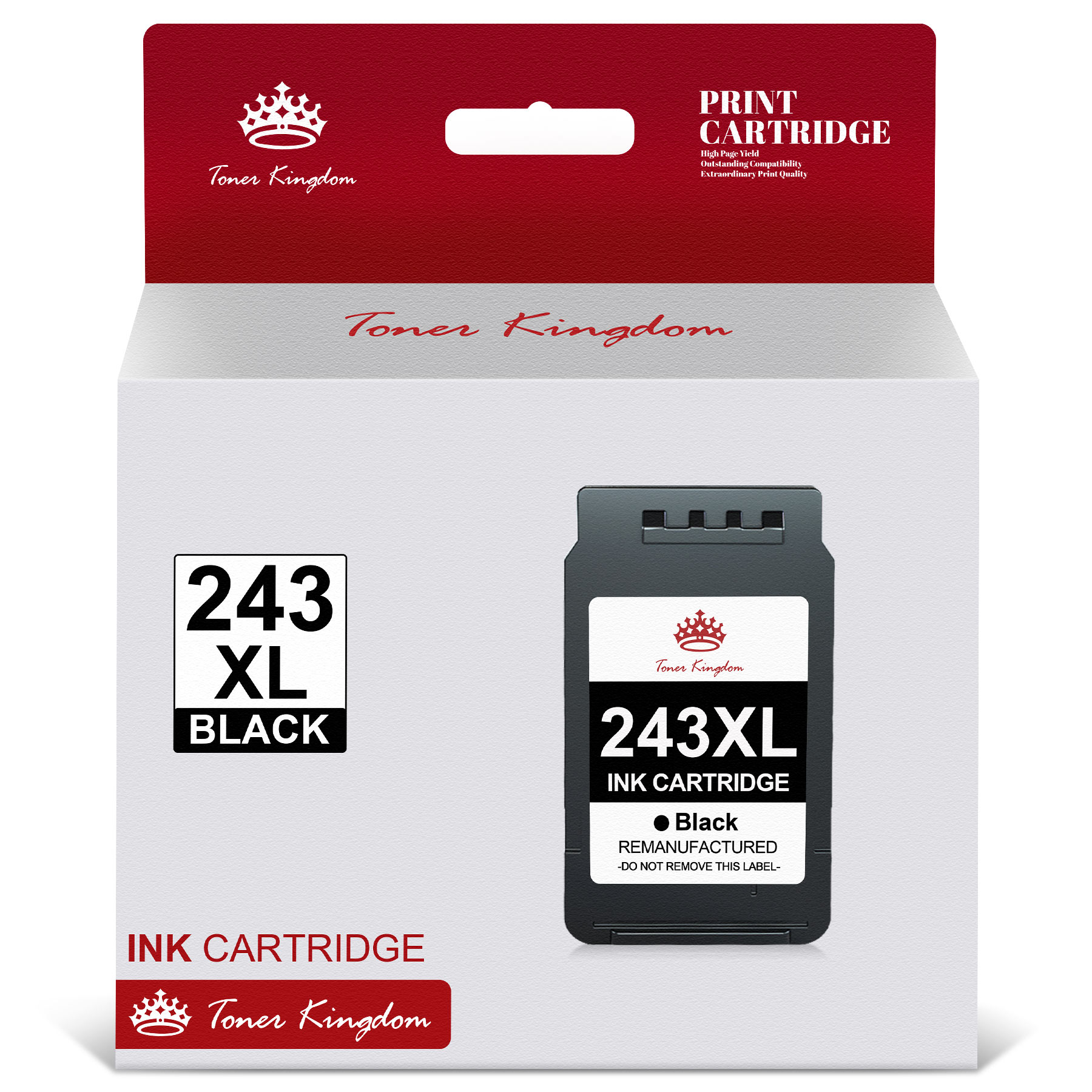 243XL Black Ink Cartridge Higher Yield Compatible with Canon PG243 PG