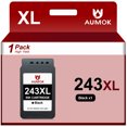 thumbnail image 1 of 243XL PG-243 Black Ink Replacement for Canon MG2522 Ink Cartridge for Canon Printer MX490 TS3322 TR4500 TR4520 MX492 MG2520 MG2525 (1 Pack), 1 of 8