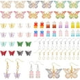 thumbnail image 1 of 244 Pcs DIY Dangle Earring Making Kits Include Acrylic Butterfly Pendants Alloy Enamel Pendants Bear Resin Pendants Iron Jump Rings and Earring Hooks for DIY Craft Jewelry Making, 1 of 5