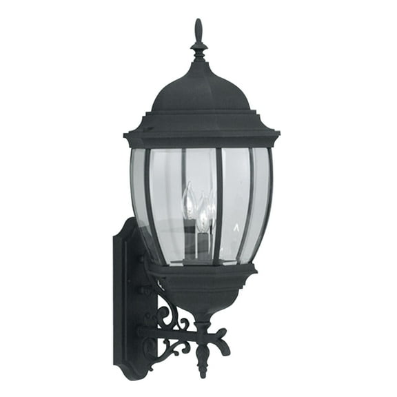 2442-BK Designers Fountain Triverton - Three Light Outdoor Wall Lantern