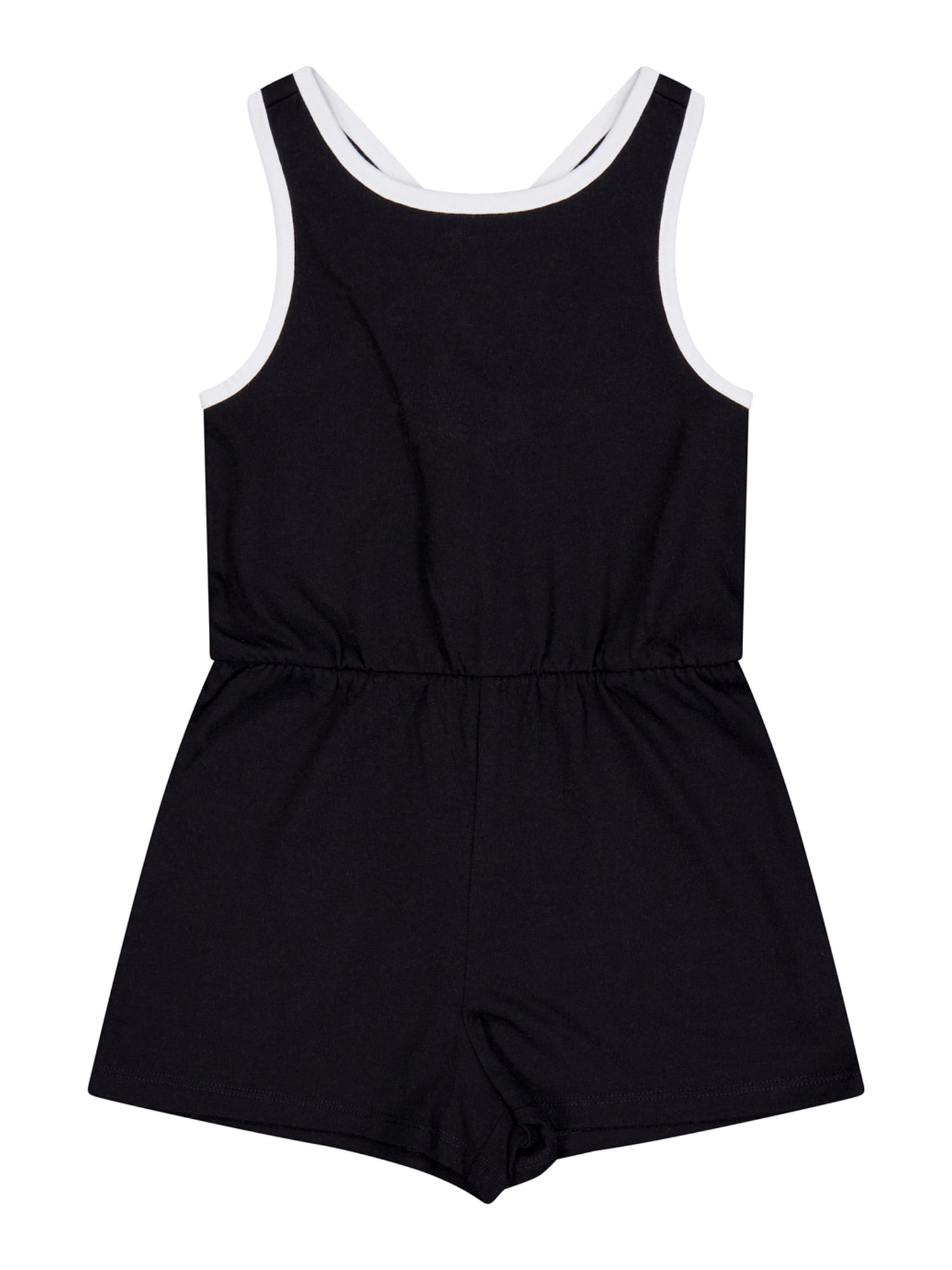 Wonder Nation Girls Cross Back Romper, Sizes 4-18 & Plus