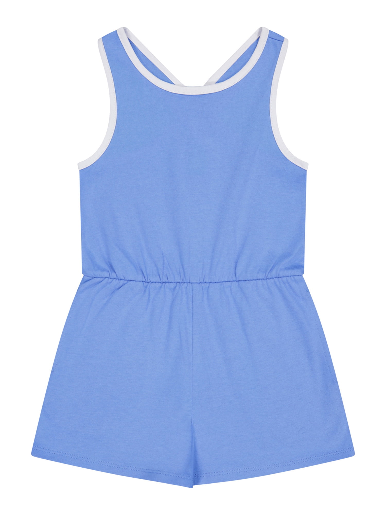 Wonder Nation Girls Cross Back Romper, Sizes 4-18 & Plus