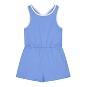Wonder Nation Girls Cross Back Romper, Sizes 4-18 & Plus