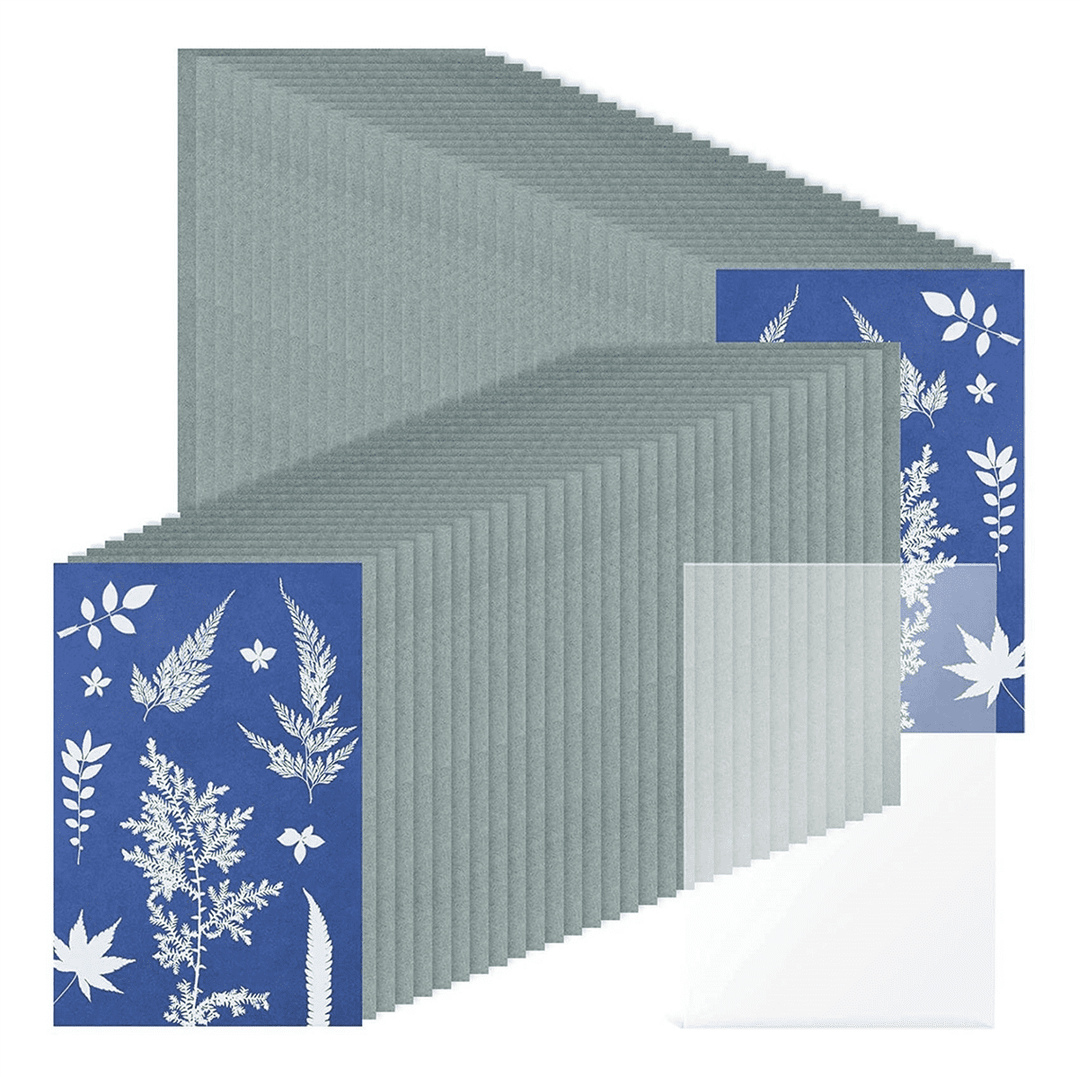 244Pcs Sun Print Paper Cyanotype Paper Kit,Solar Drawing Paper