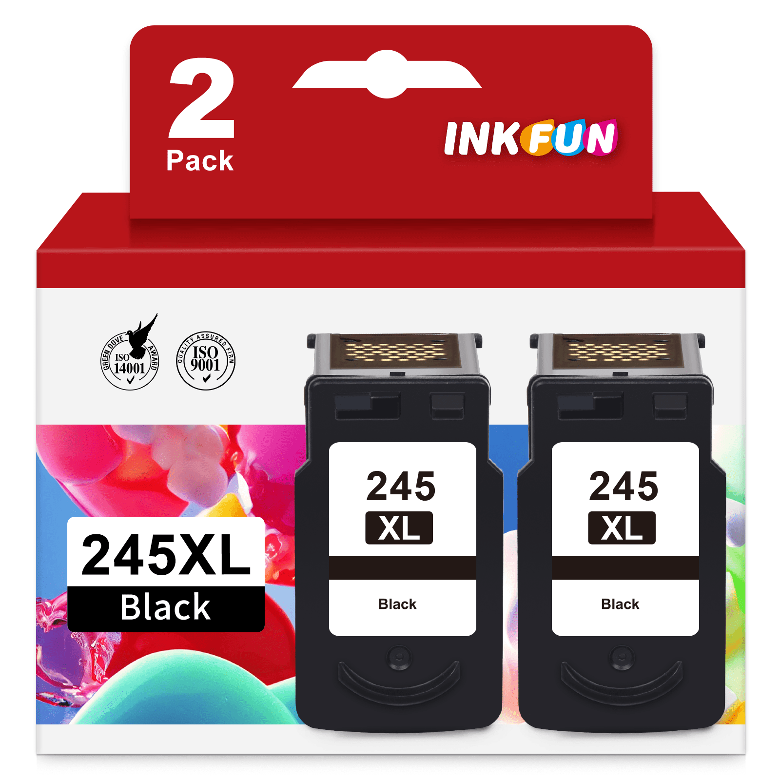 245 245XL Black Ink Cartridges For Canon Pixma Ink 245 XL 245XL 243 PG ...