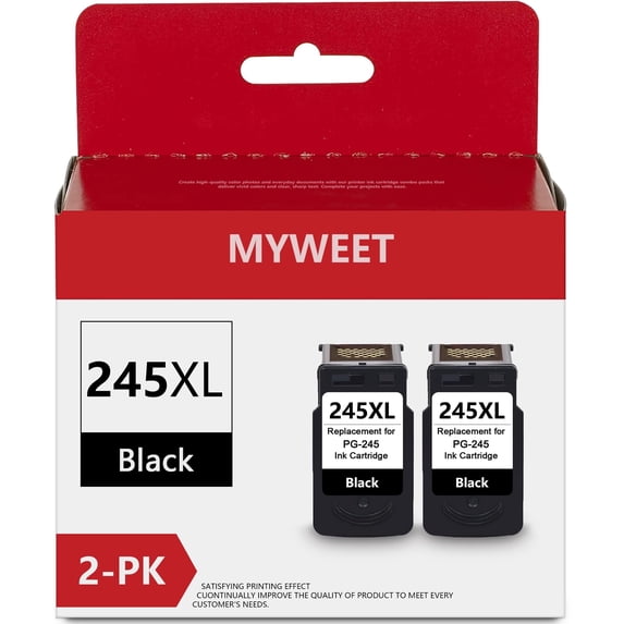 245 XL 246 XL Ink Replacement for Canon Pixma MG2525 TS302 (1 Black, 1 Tri-Color)