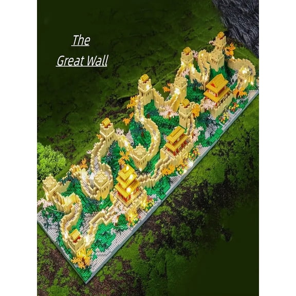2453 Pieces of Great Wall Three-In-One DIY Model Building Blocks, Creative Educational Building Blocks Designed for Young People and Adults, Birthday Gift