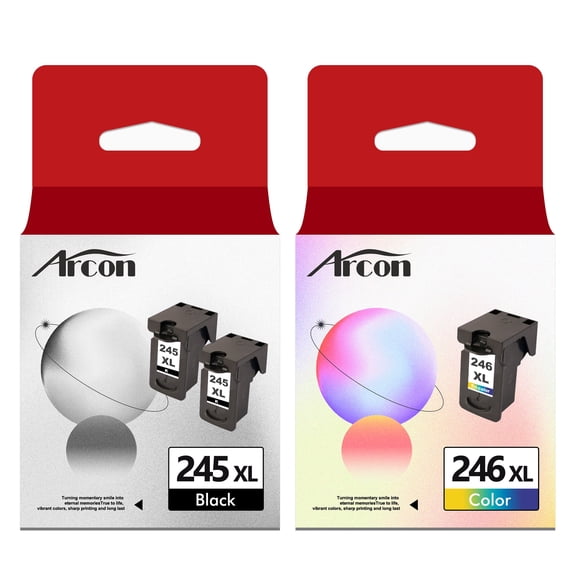 245XL 246 XL Ink Cartridges (2Black, 1Tricolor) Compatible for Canon Ink 245XL 246XL & Canon PG-245XL CL-246XL Ink Cartridges Work with PIXMA MG2522 TS3122 MX492 MX490 TR4500 TR4520 TS3322 Printer