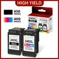 245XL 246XL Ink Cartridge High Yield Replacement for Canon 245 PIXMA