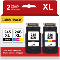 thumbnail image 1 of 245XL 246XL Ink Cartridges for Canon Ink 245 and 246 XL for Canon 245 Ink for Pixma MG2522 Printer Ink (Black Tri-Color), 1 of 7