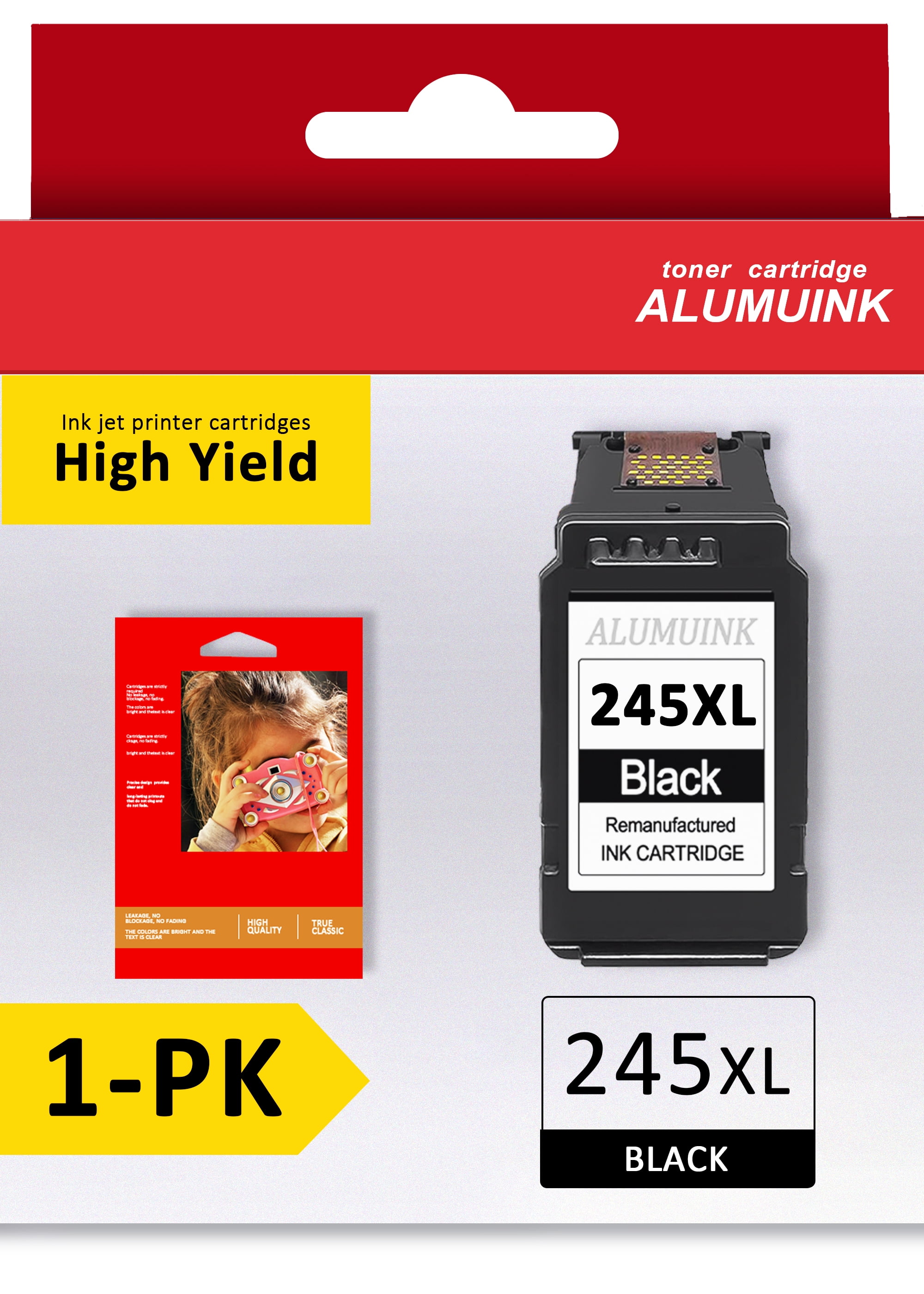245XL Ink Cartridge Black Replacement for Canon 245 Ink Pixma MX490