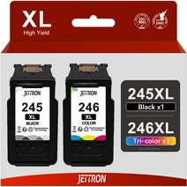 245XL Ink Cartridges for Canon Ink 245 and 246 PG-245XL CL-246XL 243 244 XL PG-243 CL-244 for Canon Pixma MG2522 TS3122 MX492 MX490 MG3022 MG2922 MG2520 Printer(1 Black, 1 Tri-Color)
