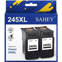 245XL Ink Cartridges for Canon PG 245 Black Ink Cartridge for PG-245XL 245 to Used with Pixma MG2522 MX492 MX490  MG3022 MG2922 TS3320 MG2520 Series  (2 Black)