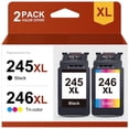 thumbnail image 1 of 245XL Ink cartridge Compatible for canon ink 245 and 246 for Canon PIXMA MG2525 Printer (Black, Tri-Color), 1 of 8