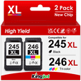 thumbnail image 1 of 245XL Ink for Canon Ink 245 and 246 for PIXMA MG2522 2520 TS3122 MX490 492 TR4520 (Black, Tri-Color), 1 of 8